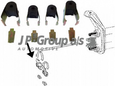 JP GROUP 8150450410 -  Опора, стабилизатор